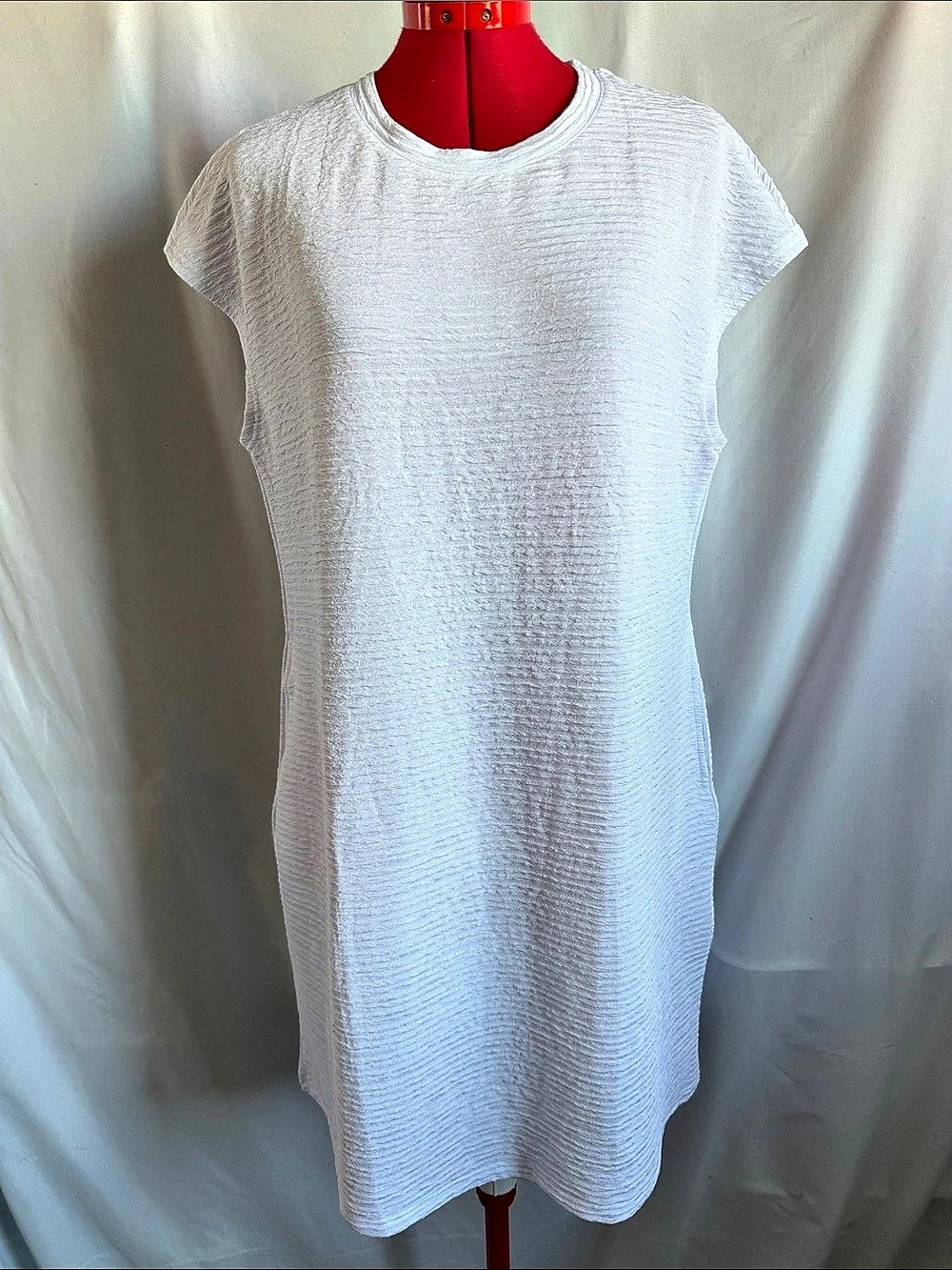 Sampeel White Mini Dress Size Large Like New